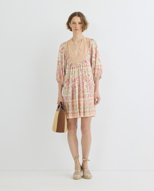 Imagem 0 de Vestido Mini com Manga 3/4