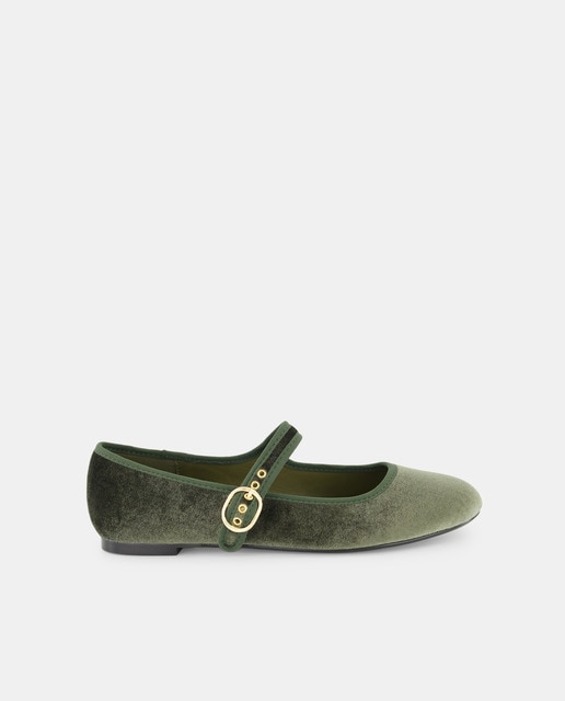 Imagem 0 de Sapatos de Presilha em Veludo com Presilha