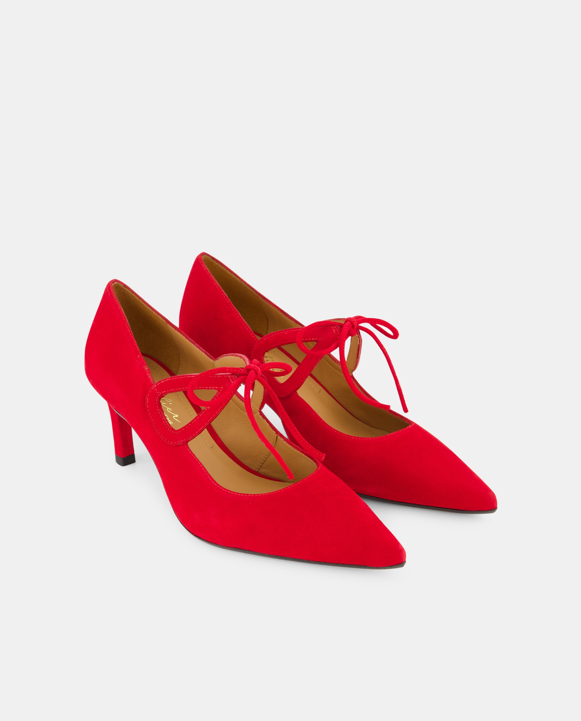 Sapatos de Salto 600 Vermelho-2