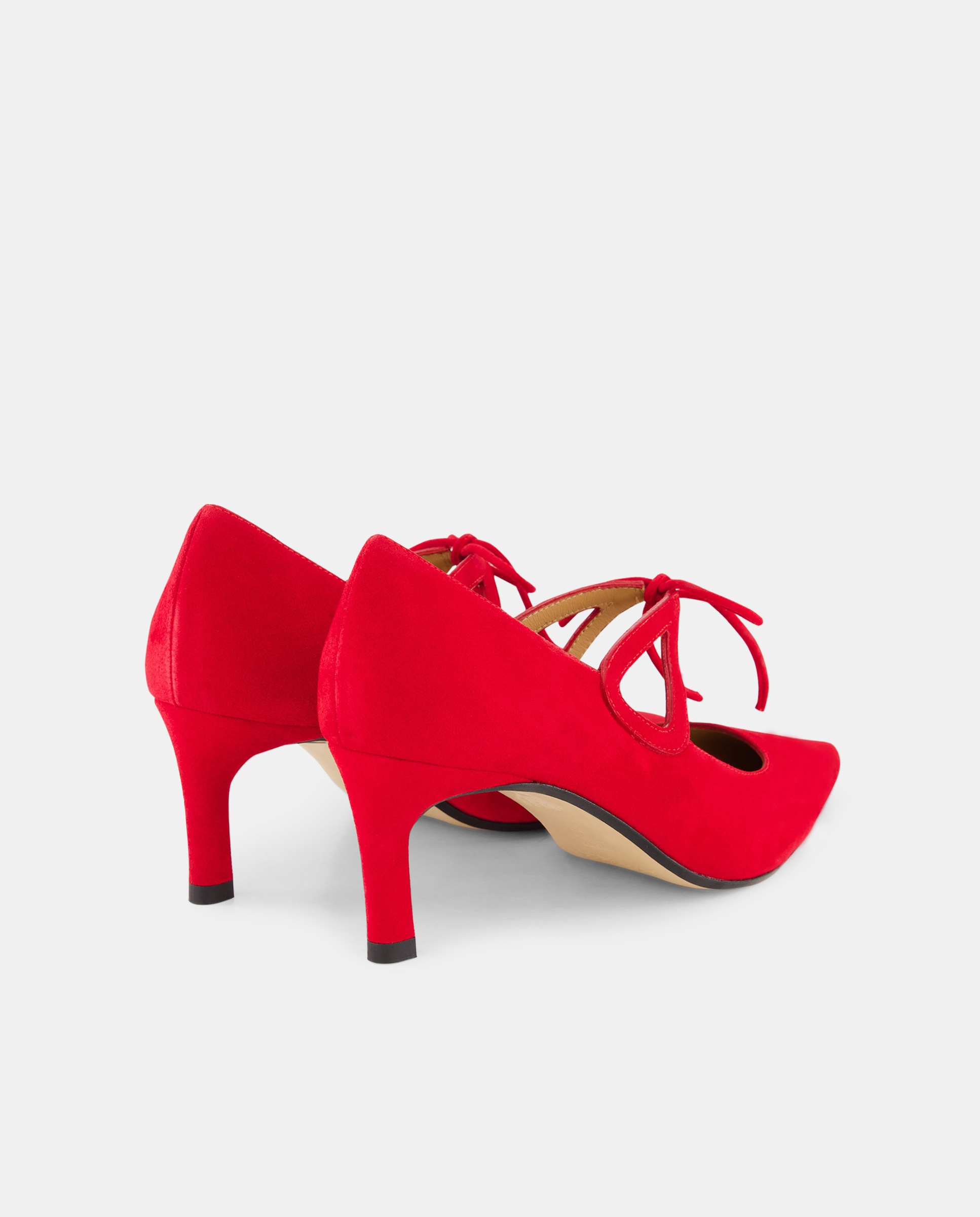 Sapatos de Salto 600 Vermelho-3