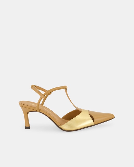 Imagem 0 de Sapatos com Salto Combinado com Borracha