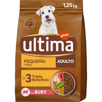 Mini Adult pienso para perros adultos minis con buey bolsa 1,25 kg - Ultima