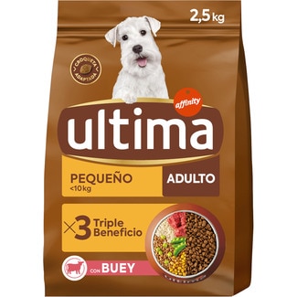 Mini Adult pienso para perros adultos minis con buey bolsa 2,5 kg - Ultima