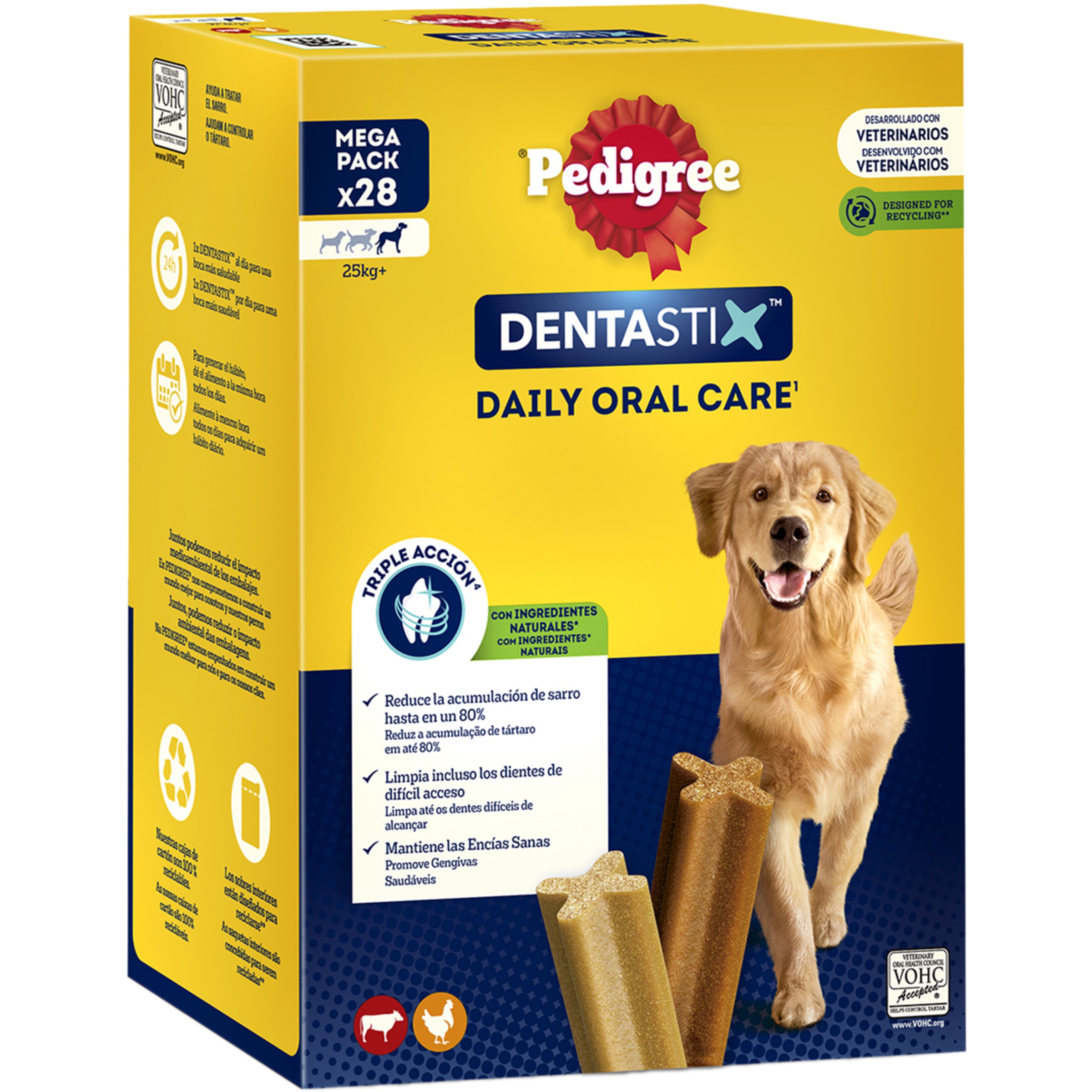 Dentastix snack dental para perros de tamaño grande 28 unidades 38,5 g
