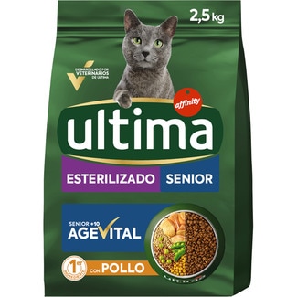 Esterilizado Senior pienso para gatos senior esterilizados con pollo bolsa 2,5 kg - Ultima