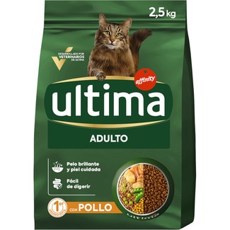 Adult pienso para gatos adultos con pollo bolsa 2,5 kg - Ultima
