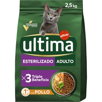Esterilizado Adult pienso para gatos adultos esterilizados con pollo bolsa 2,5 kg - Ultima