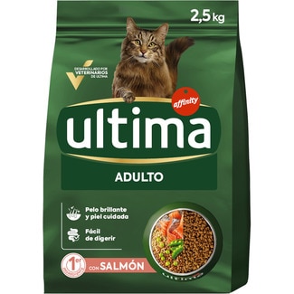 Adult pienso para gatos adultos con salmón bolsa 2,5 kg - Ultima