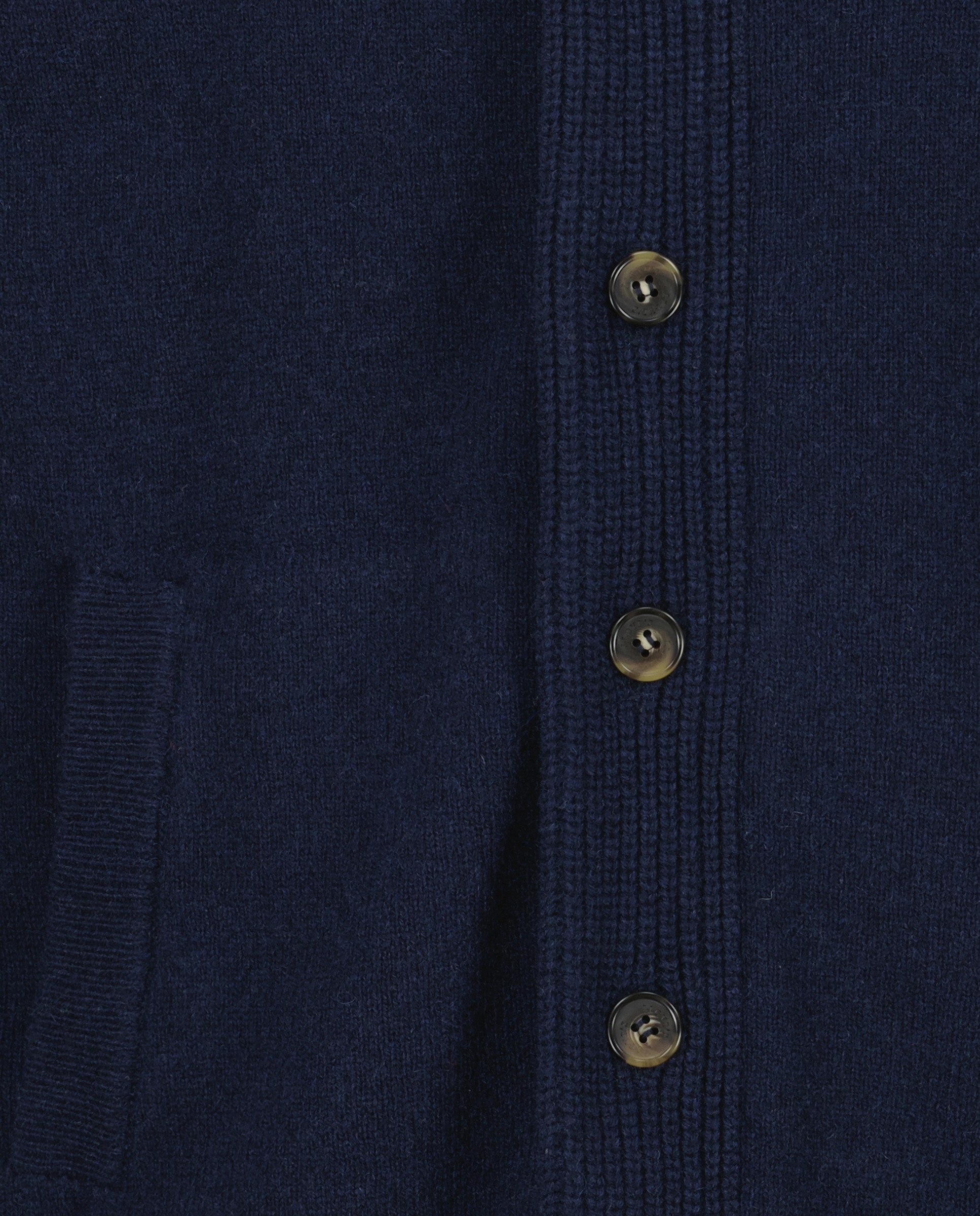 Cardigan de Lambswool Azul-marinho-6