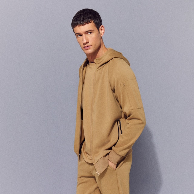 Imagen 0 de Sudadera abierta de viscosa con capucha de Sportcasual para hombre Boomerang