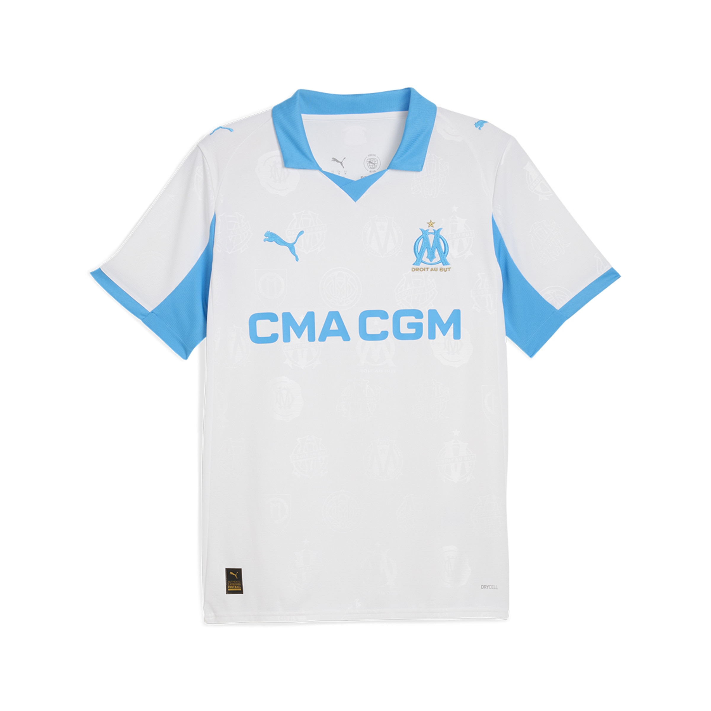 T-shirt de Futebol de Homem OM Home Jersey Réplica Branco-6