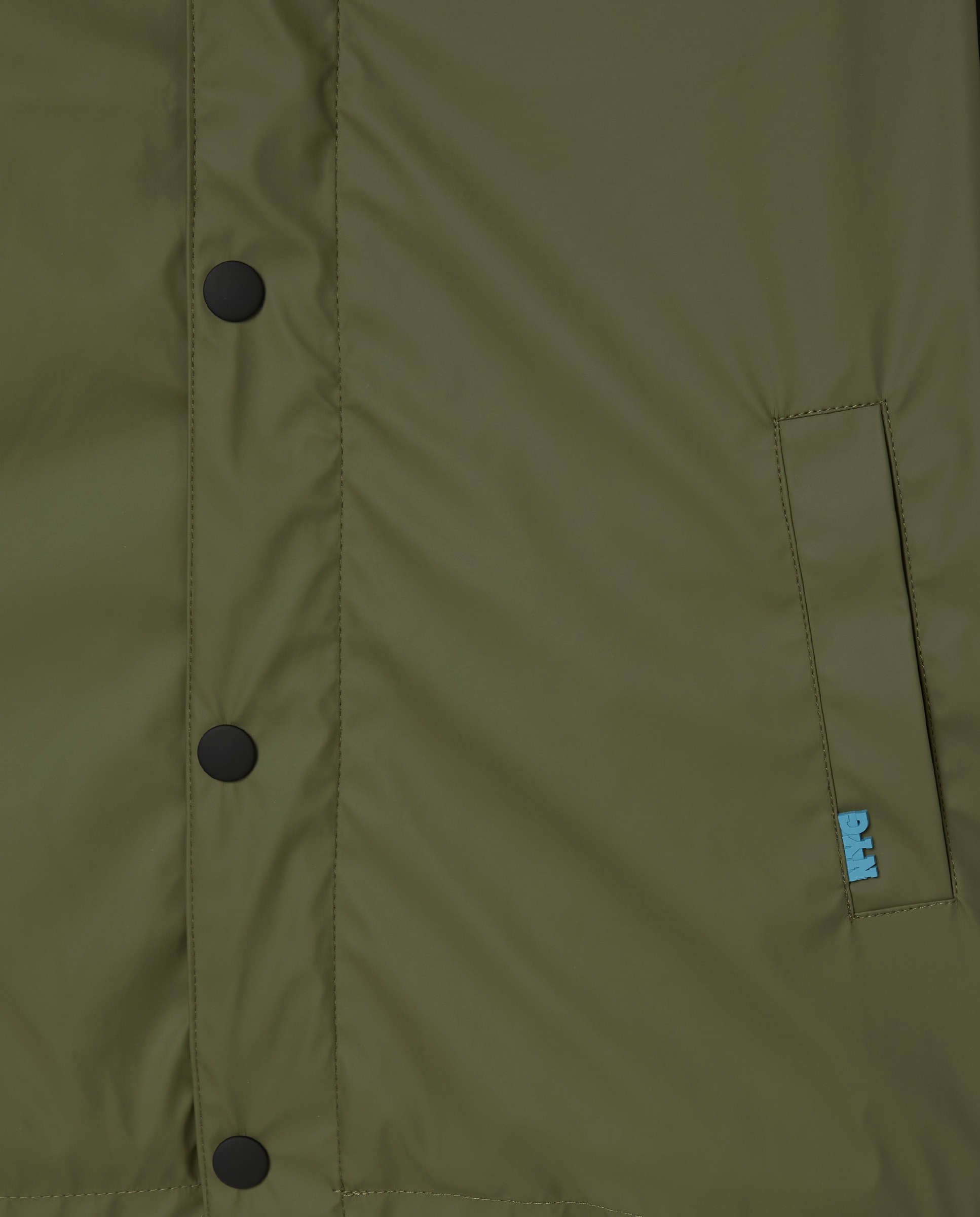 Parka Engomada com Forro de Pelo de Borrego Caqui-2