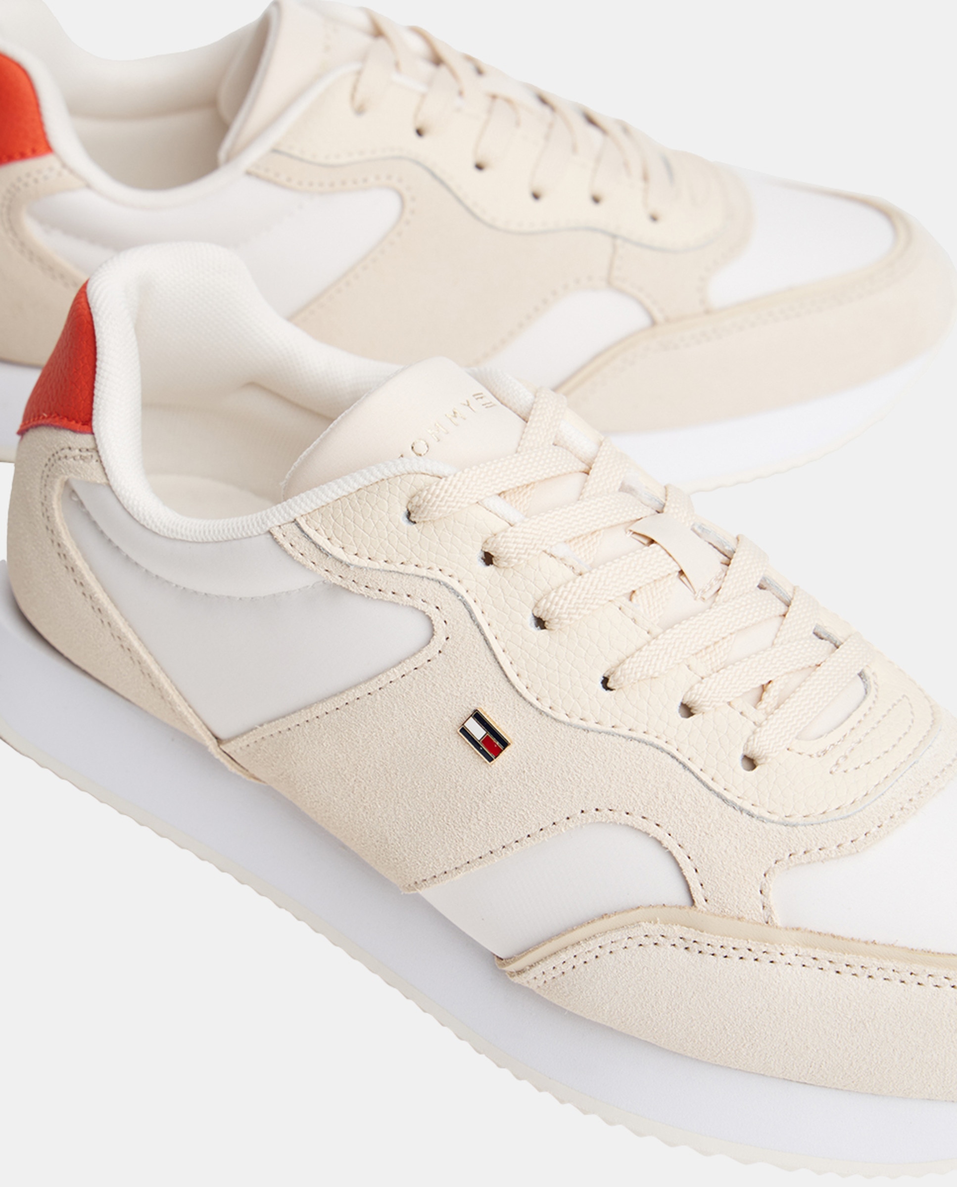 Sapatilhas de Running com Logótipo Bordado Branco-6