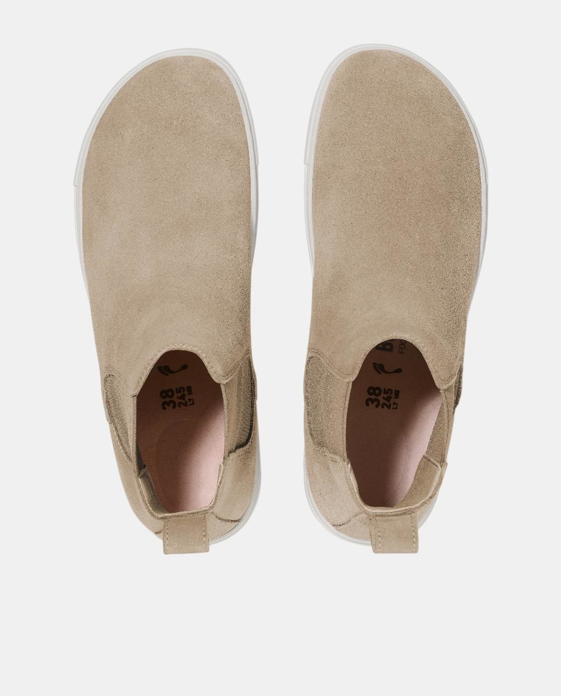 Sapatilhas Estilo Botins em Camurça Castanho taupe-3