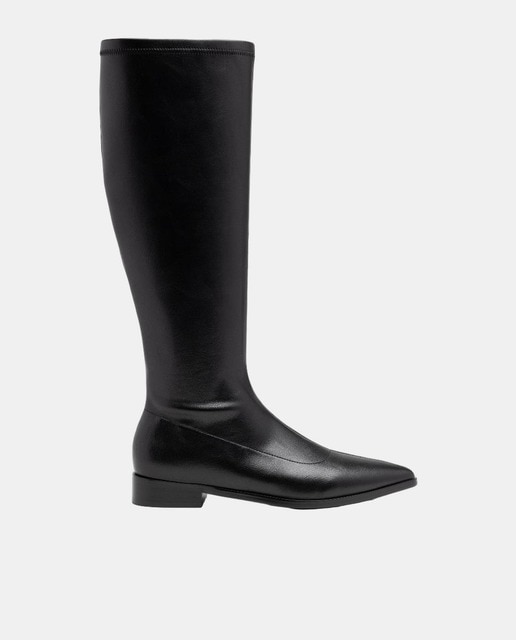 Imagem 0 de Botas Elásticas em PU com Cano Alto e Elástico