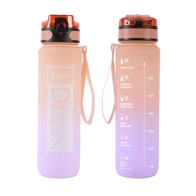 Imagem 0 de Garrafa em tritan i drink 1000ml lilás/laranja