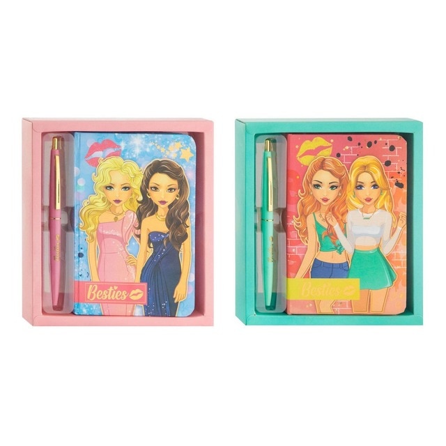 Imagem 0 de Bloco de notas com caneta Besties sortido