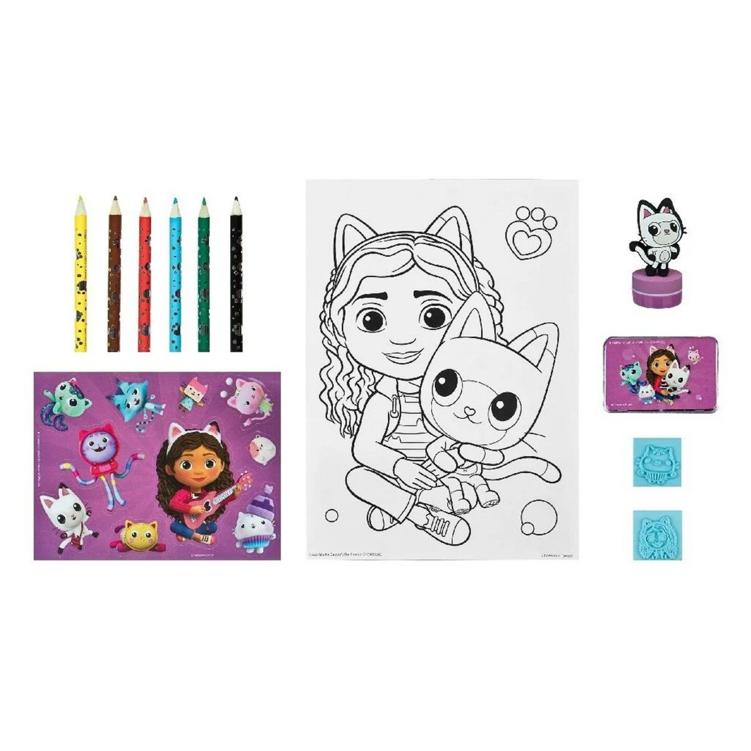 Conjunto de colorir Gabby's Dollhouse 2