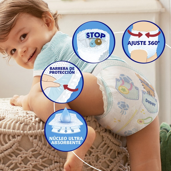 Pants unisex nappy and briefs +15 kg size 6 packet 27 units