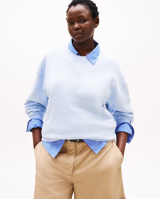 Imagem 0 de Sweatshirt Curve com Logótipo Cursivo Bordado