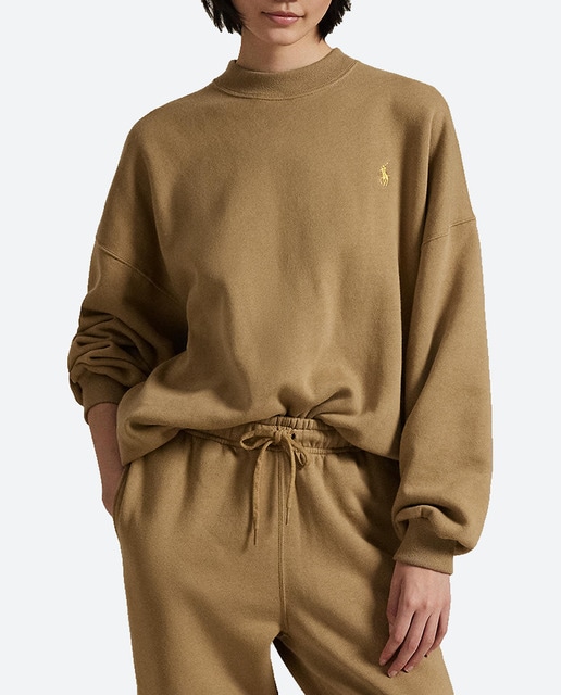 Imagen 0 de Sudadera de mujer de algodón con cuello redondo