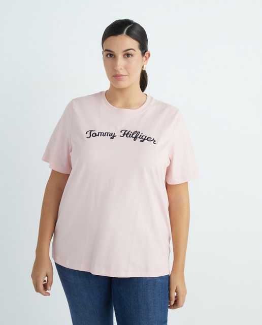 Imagen 0 de Camiseta de mujer de cuello redondo y manga corta.