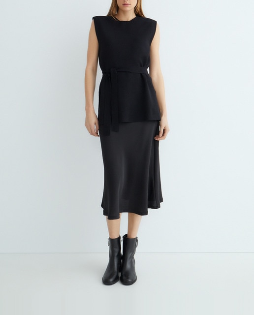 Imagen 0 de Falda midi evasé