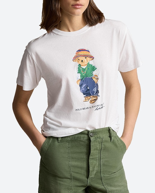 Imagen 0 de Camiseta de mujer de algodón con Polo Bear
