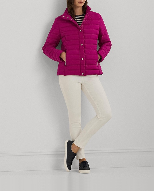 Imagen 0 de Plumífero de mujer impermeable con botones grabados LRL