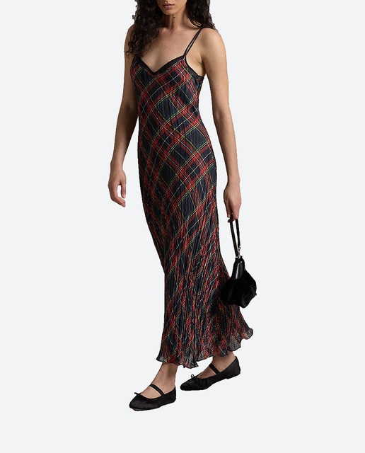 Imagen 0 de Vestido largo de cóctel de tirantes