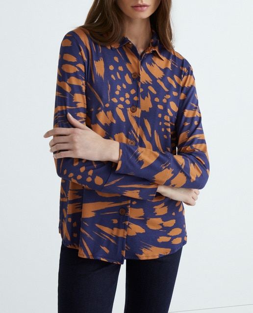 Imagen 0 de Camisa de manga larga con puño de mujer