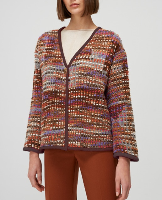 Imagen 0 de Chaqueta de mujer cuello pico manga larga