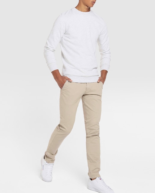 Imagen 0 de Sudadera de hombre gris con cuello redondo