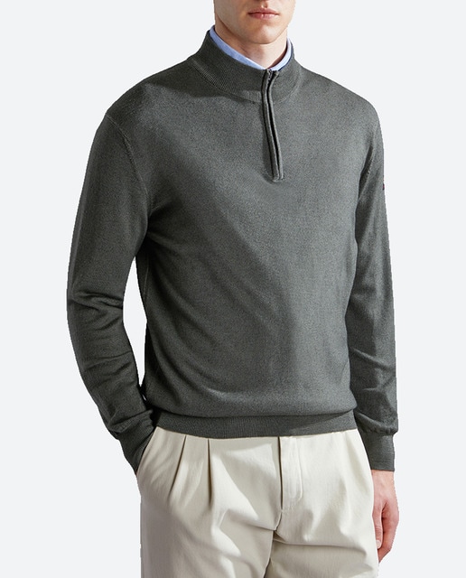 Imagen 0 de Jersey de hombre cuello media cremallera