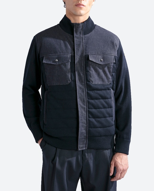 Imagen 0 de Cárdigan de hombre tallas grandes cremallera bolsillos