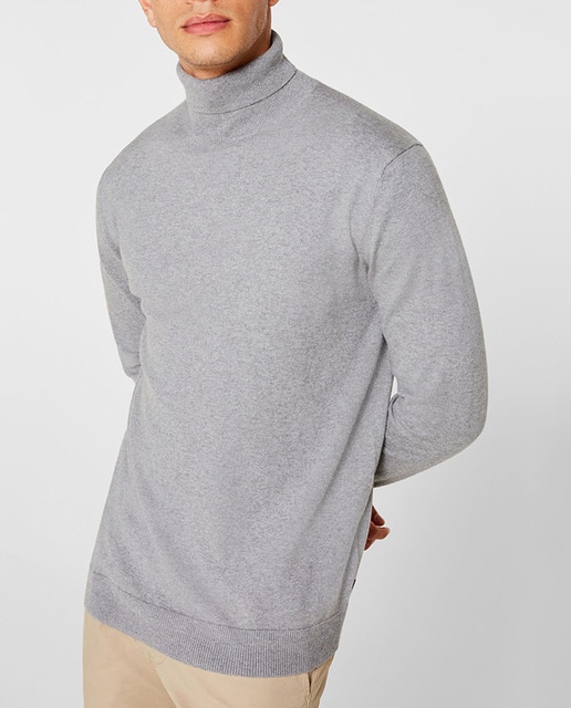 Imagen 0 de Jersey de hombre gris claro de cuello alto