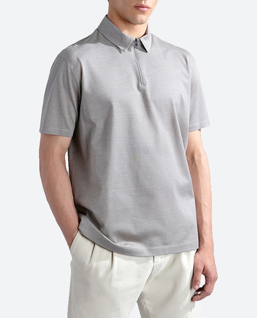 Imagen 0 de Polo de hombre manga corta cuello cremallera