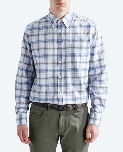 Imagen 0 de Camisa de hombre cuadros botón down