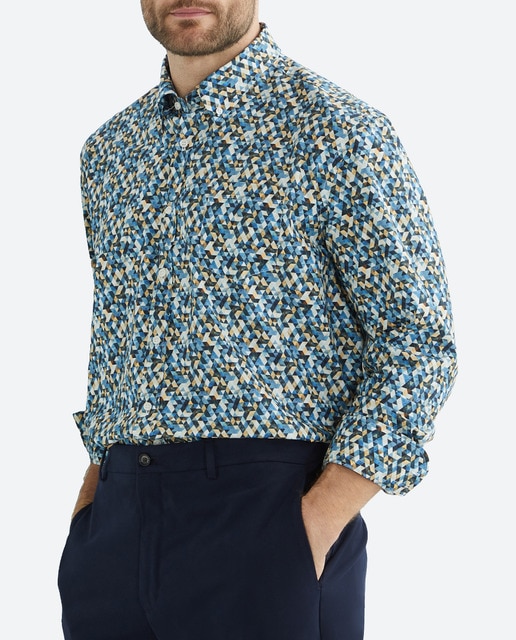 Imagen 0 de Camisa de hombre tallas grandes manga larga