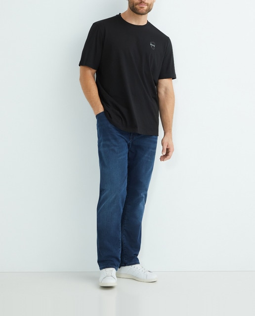 Imagen 0 de Denim de hombre tallas grandes 5 bolsillos fleece