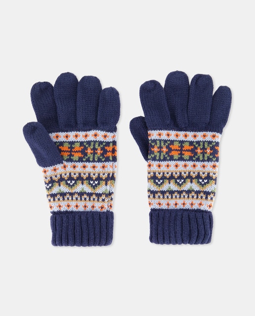 Imagen 0 de Guantes jacquard coordinado de niño