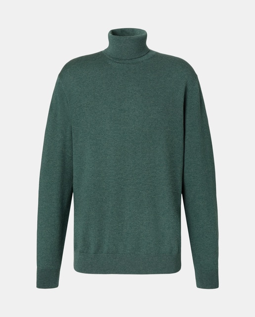 Imagem 0 de Camisola de Malha Lisa em Algodão Merino com Gola Cisne