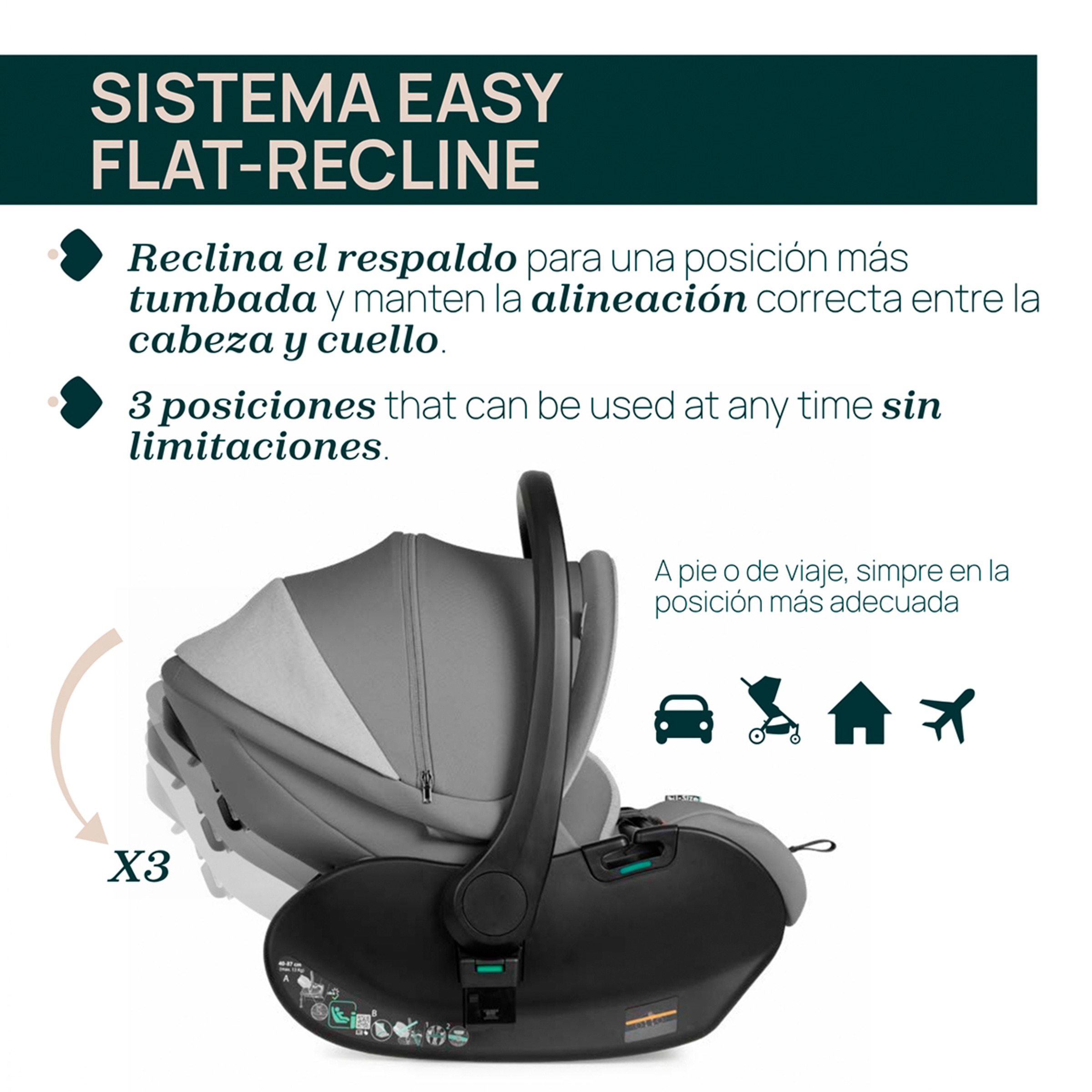 Silla de coche Chicco First Seat Recline i-Size (40-87 cm) Negro-6