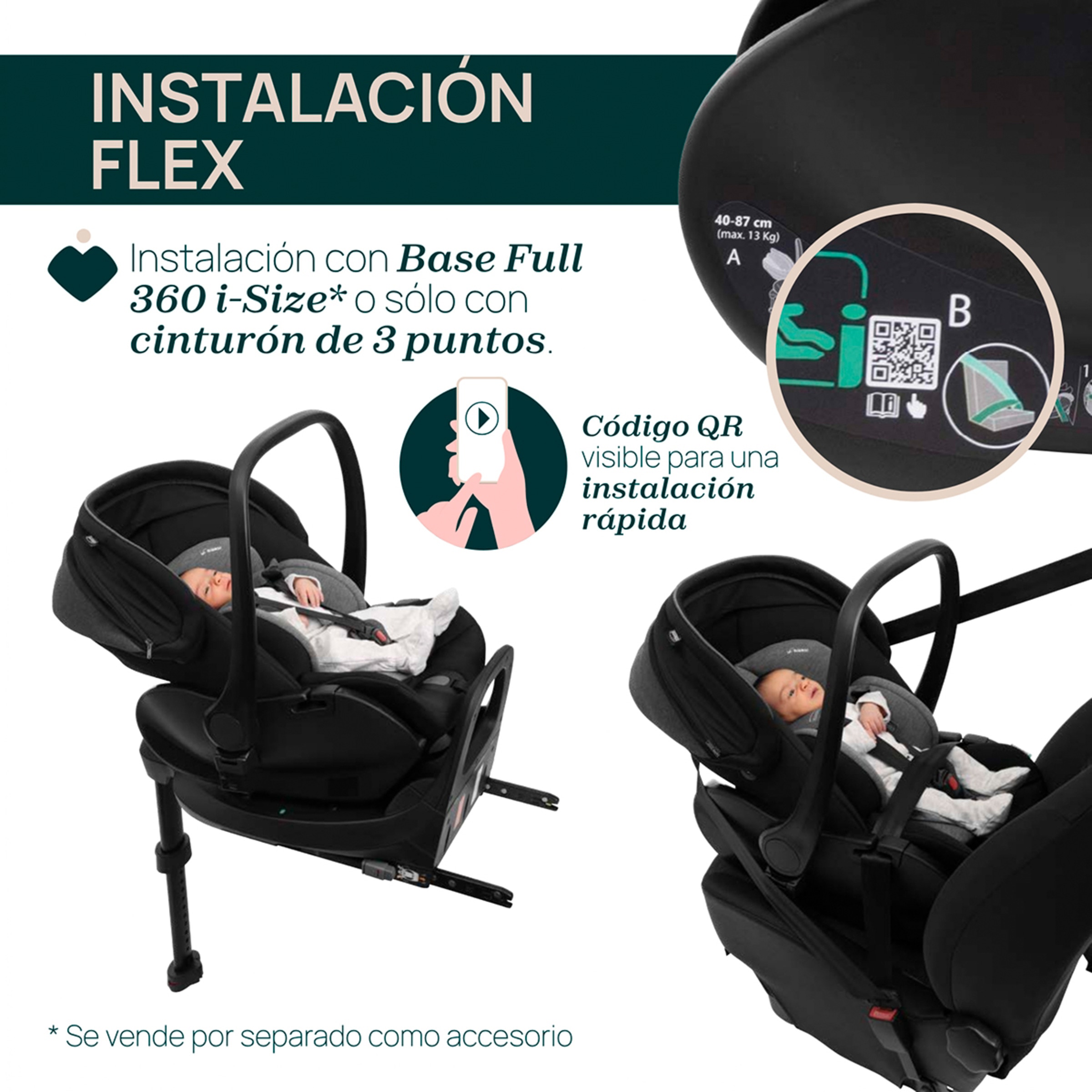 Silla de coche Chicco First Seat Recline i-Size (40-87 cm) Negro-3