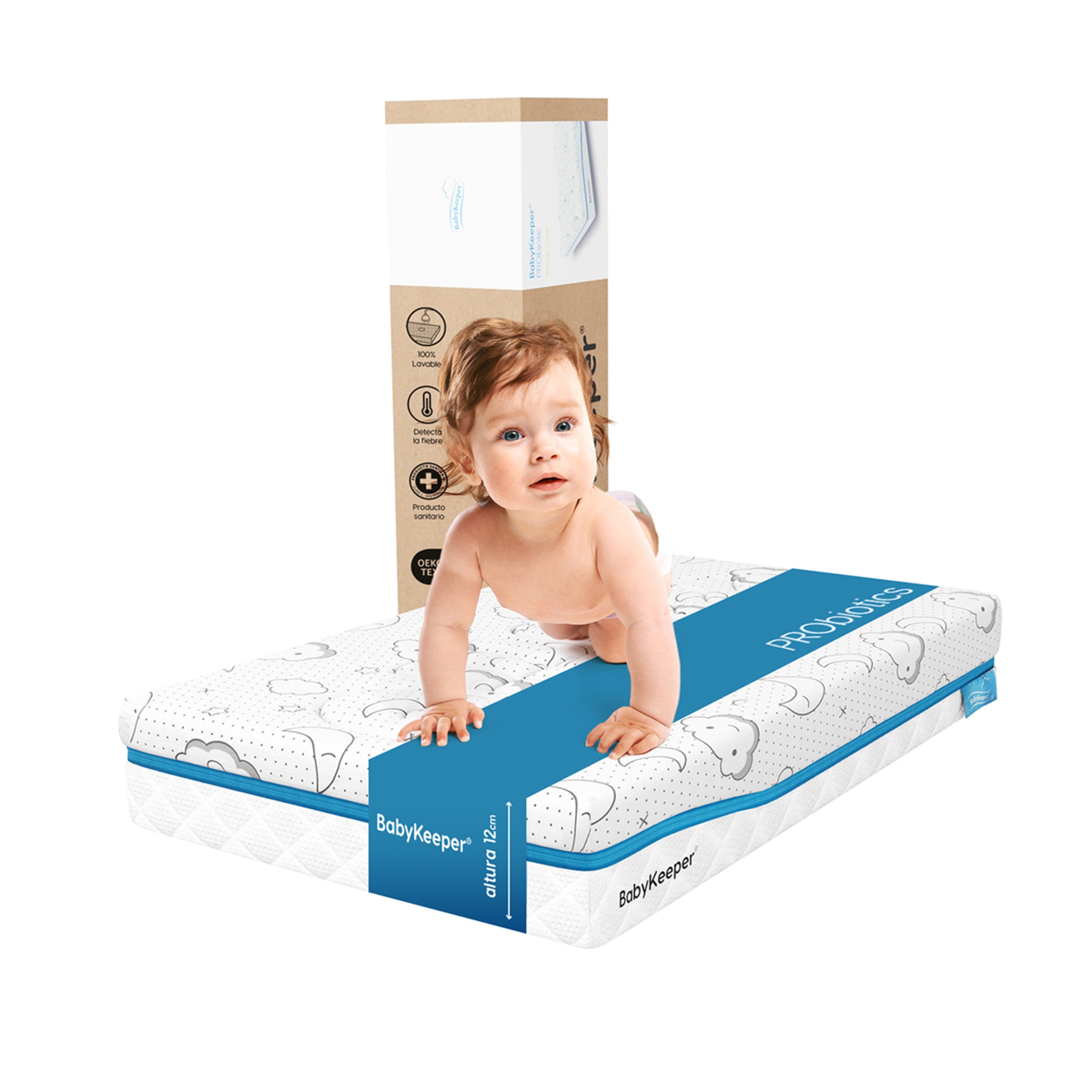 Colchão de Miniberço Probiotics Branco-2
