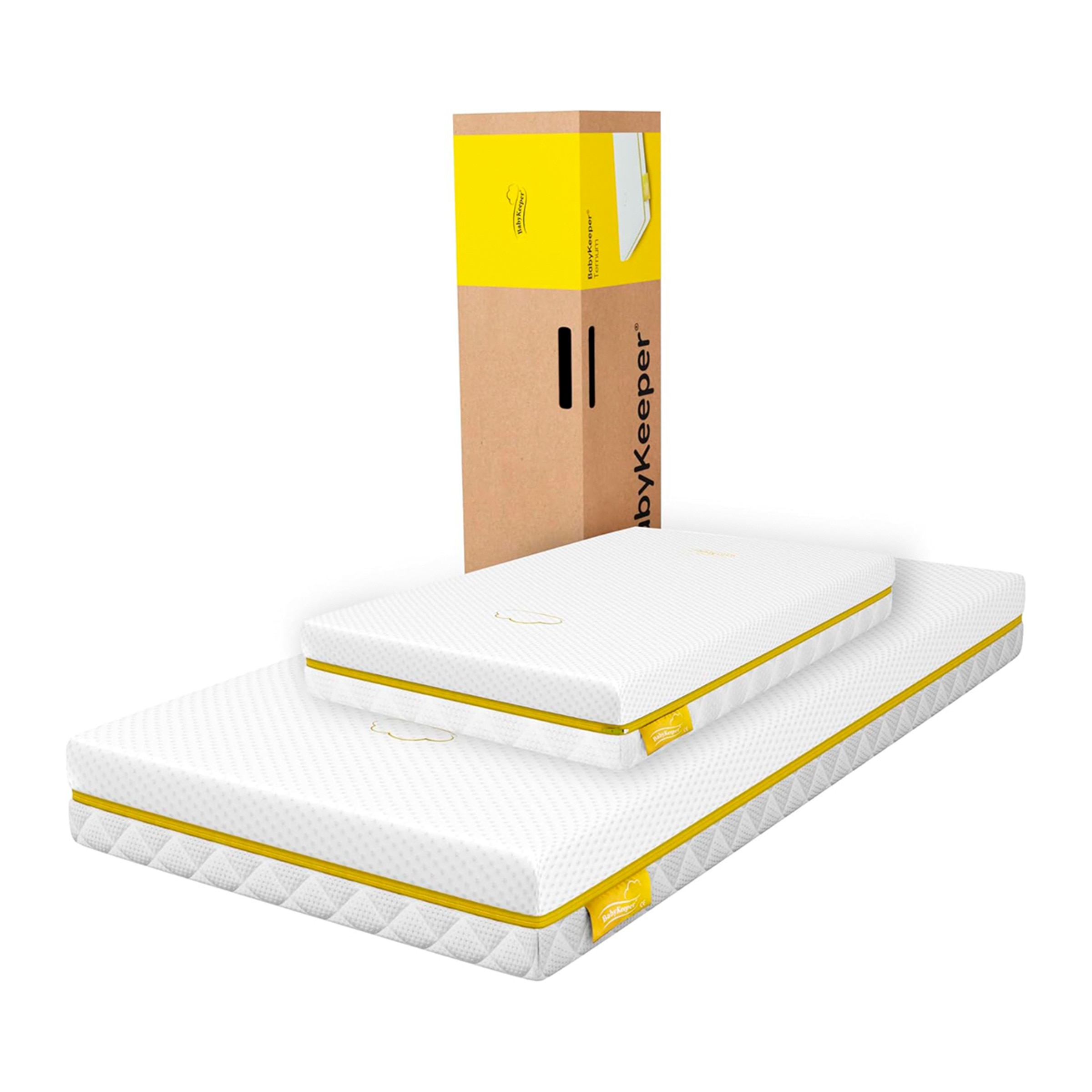 Colchón de cuna y minicuna 2 en 1 Babykeeper Ternum Blanco-1