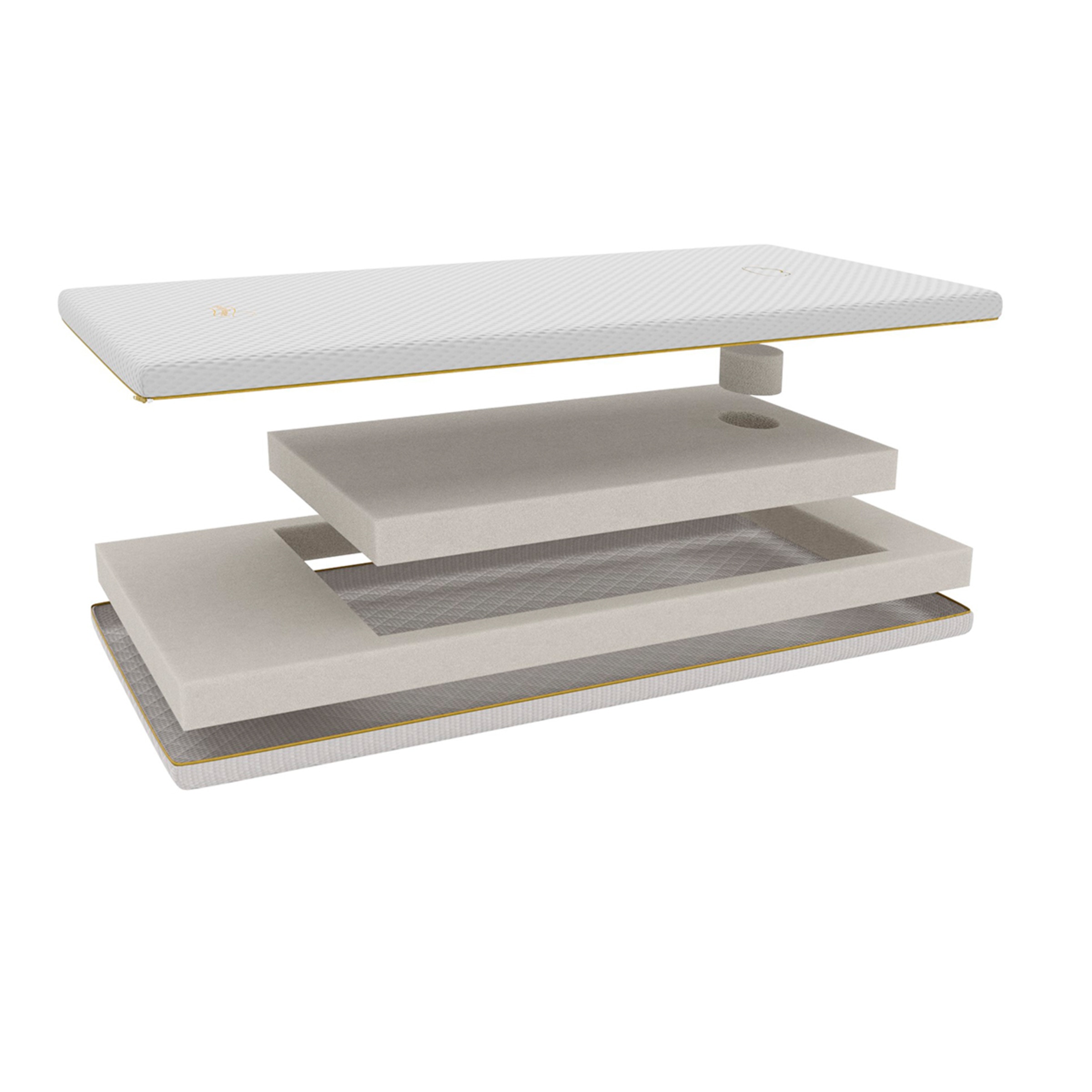 Colchón de cuna y minicuna 2 en 1 Babykeeper Ternum Blanco-8