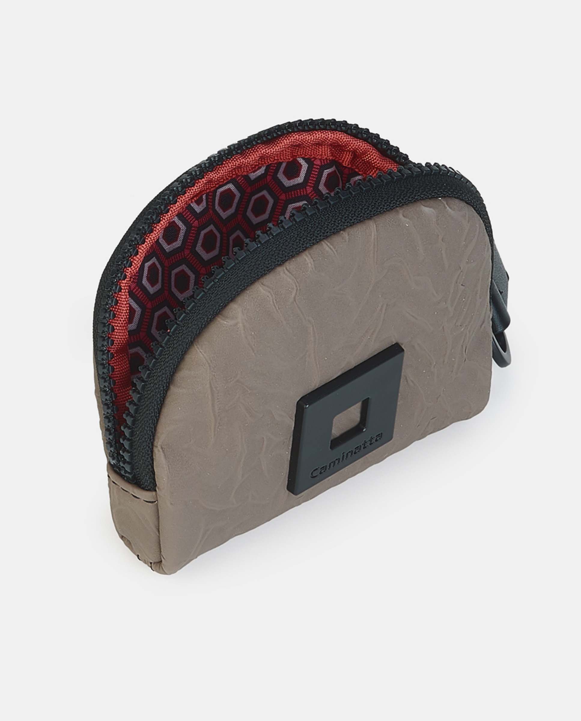 Porta-Moedas com Fecho de Correr Taupe-3