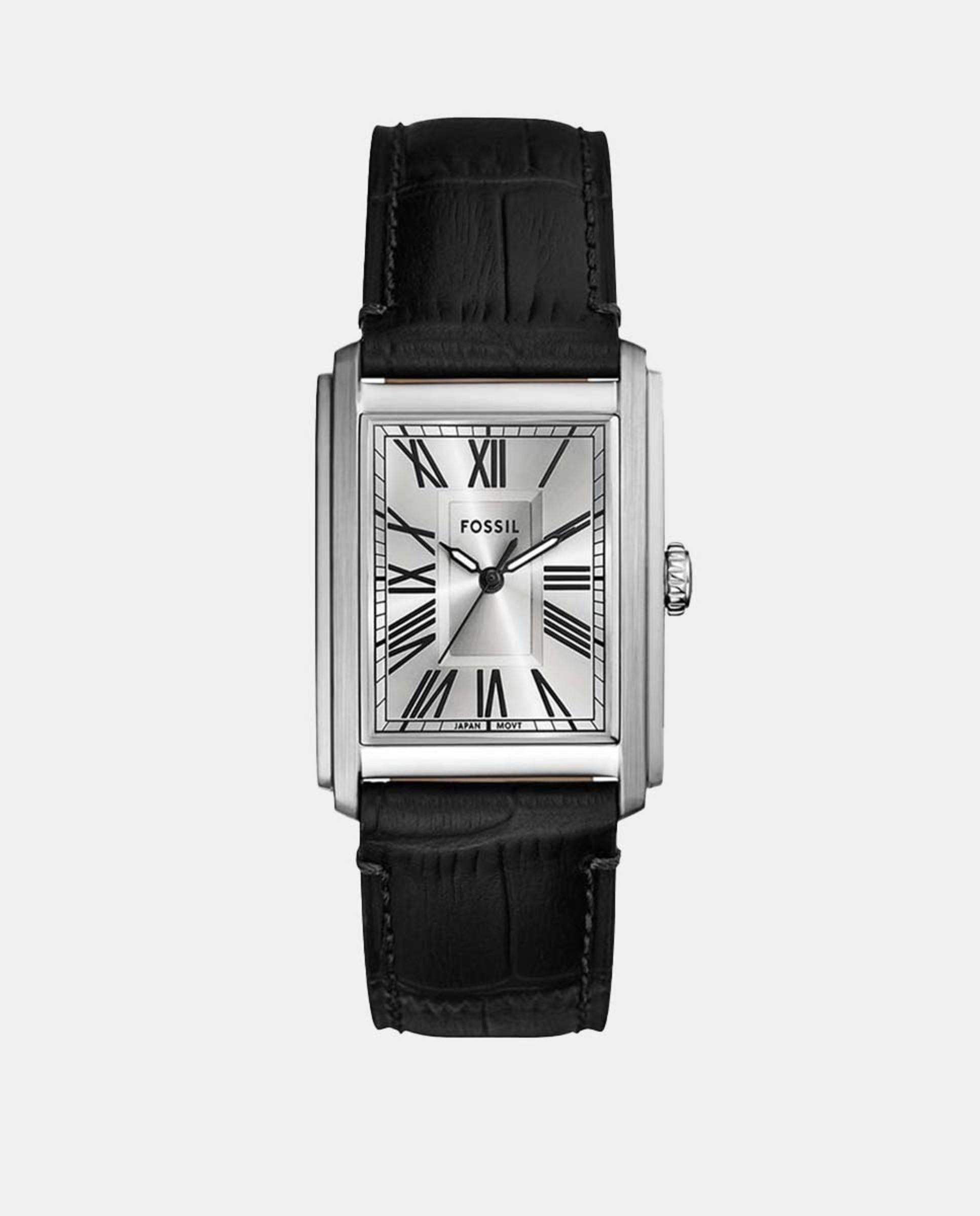 Reloj de hombre Carraway FS6078 de piel negro Negro-1