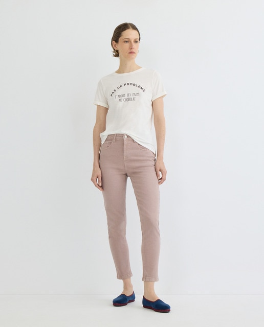 Imagen 0 de Pantalón skinny de sarga de mujer